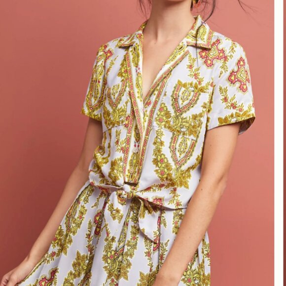 ⭐️Echarpe Button Down Chic Girly Hipster Hippie Paisley Boho Bohemian Classy Top - Picture 8 of 9